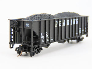 N Scale Atlas 32741 RDG Reading 3-Bay Open Hopper #41765 w/ Load