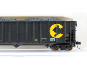 N Scale Atlas 32875 B&O Chessie System 3-Bay Open Hopper #186866 w/ Load