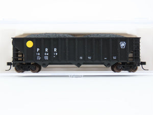 N Scale Atlas 32764 PRR Pennsylvania Railroad 3-Bay Open Hopper #180419 w/ Load