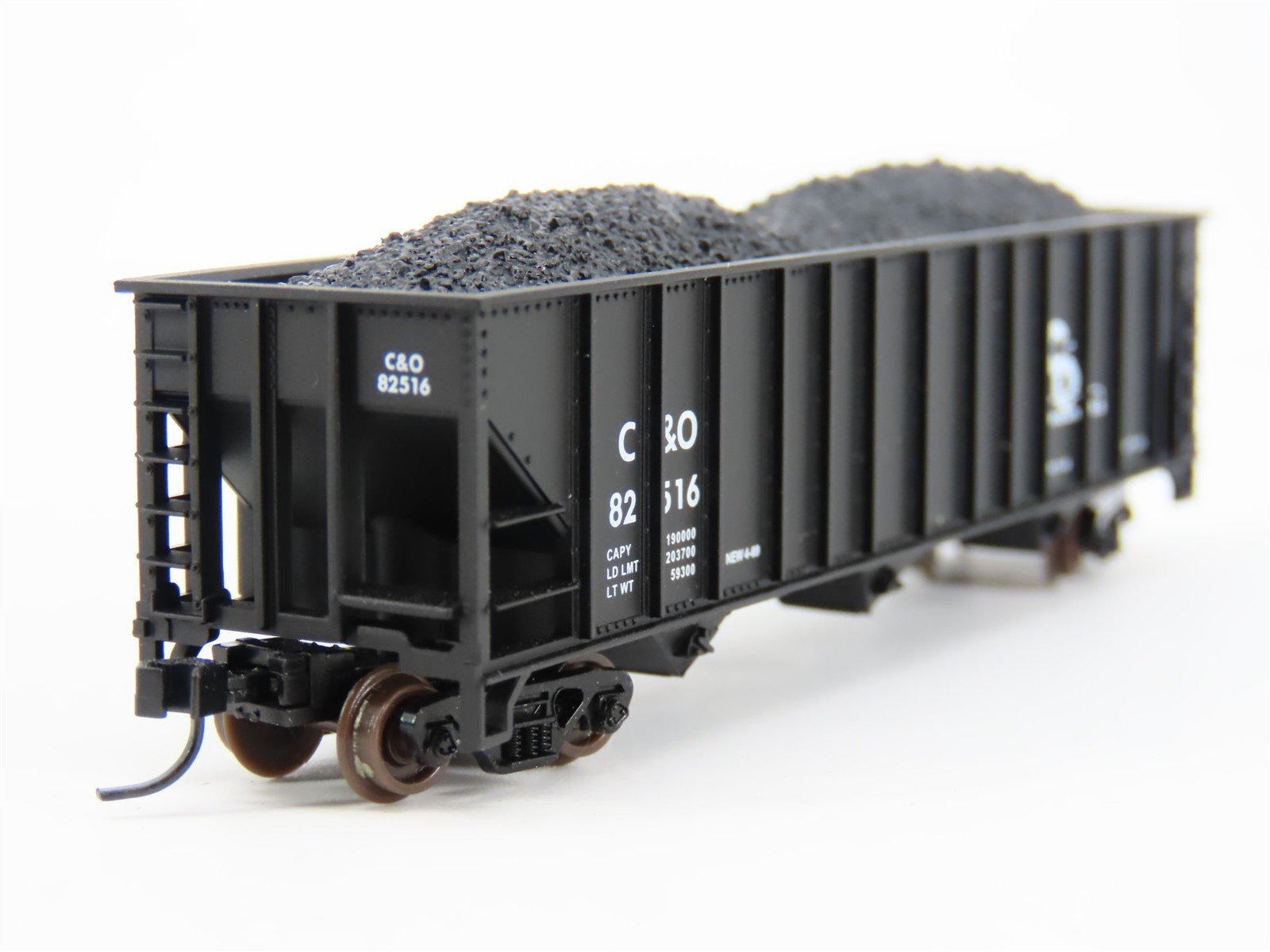 N Scale Atlas 32786 C&O Chesapeake & Ohio 3-Bay Open Hopper #82516 w/ Load