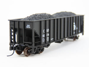 N Scale Atlas 32786 C&O Chesapeake & Ohio 3-Bay Open Hopper #82516 w/ Load