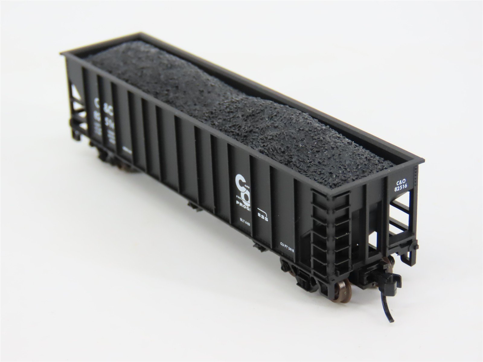 N Scale Atlas 32786 C&O Chesapeake & Ohio 3-Bay Open Hopper #82516 w/ Load