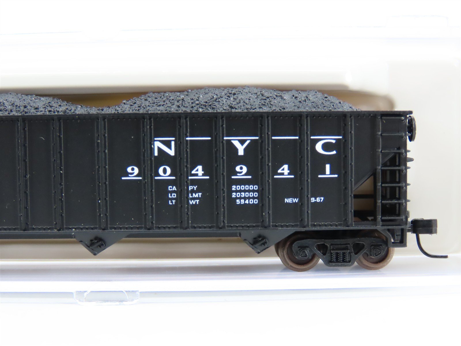 N Scale Atlas 32794 NYC New York Central 3-Bay Open Hopper #904941 w/ Load