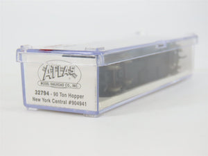 N Scale Atlas 32794 NYC New York Central 3-Bay Open Hopper #904941 w/ Load