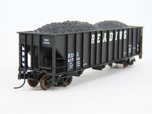 N Scale Atlas 32746 RDG Reading Railroad 3-Bay Open Hopper #41764 w/ Load