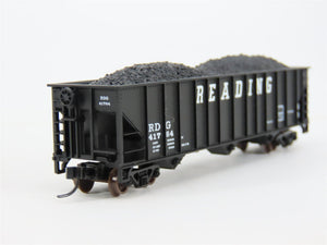 N Scale Atlas 32746 RDG Reading Railroad 3-Bay Open Hopper #41764 w/ Load