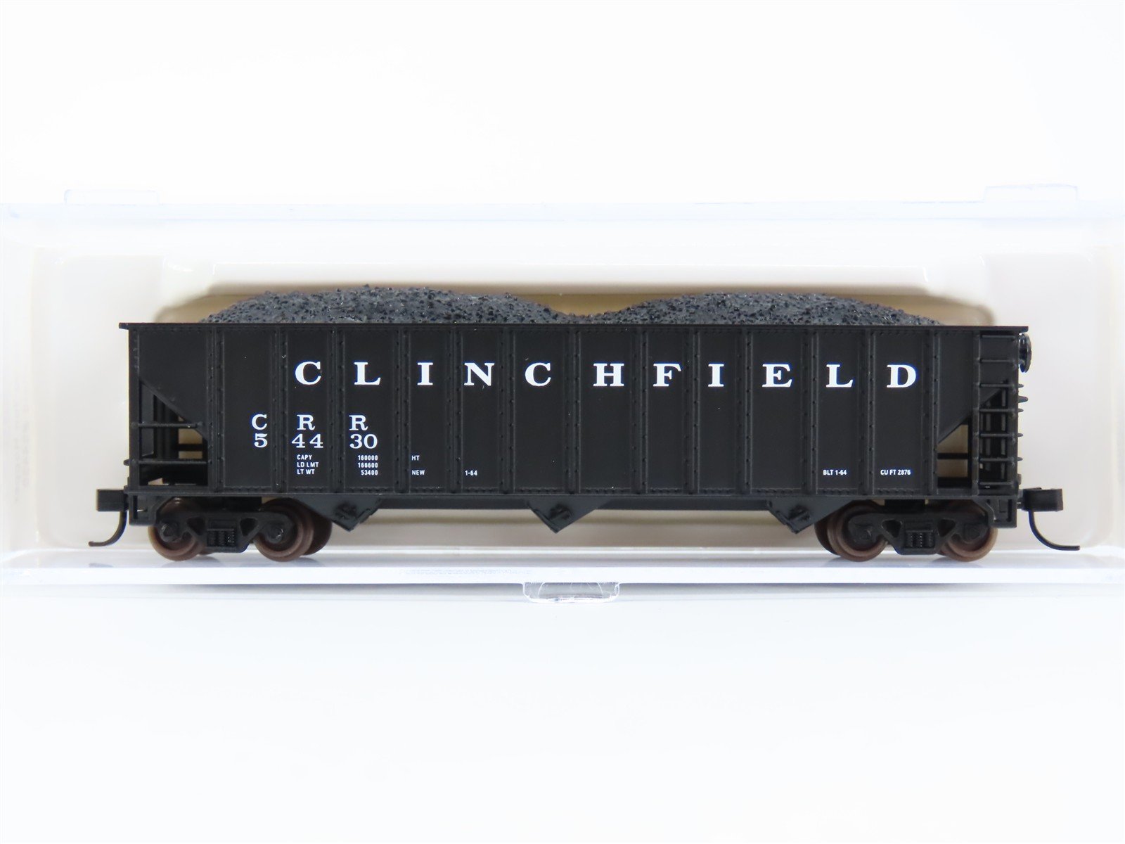 N Scale Atlas 32756 CRR Clinchfield Railroad 3-Bay Open Hopper #54430 w/ Load