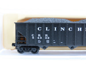 N Scale Atlas 32751 CRR Clinchfield Railroad 3-Bay Open Hopper #54332 w/ Load