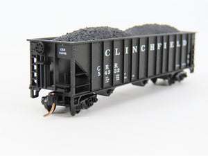 N Scale Atlas 32751 CRR Clinchfield Railroad 3-Bay Open Hopper #54332 w/ Load