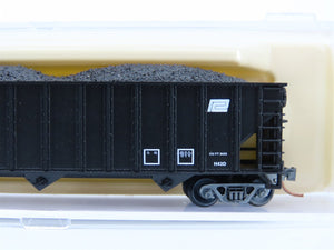 N Scale Atlas 32921 PC Penn Central Railroad 3-Bay Open Hopper #480552 w/ Load