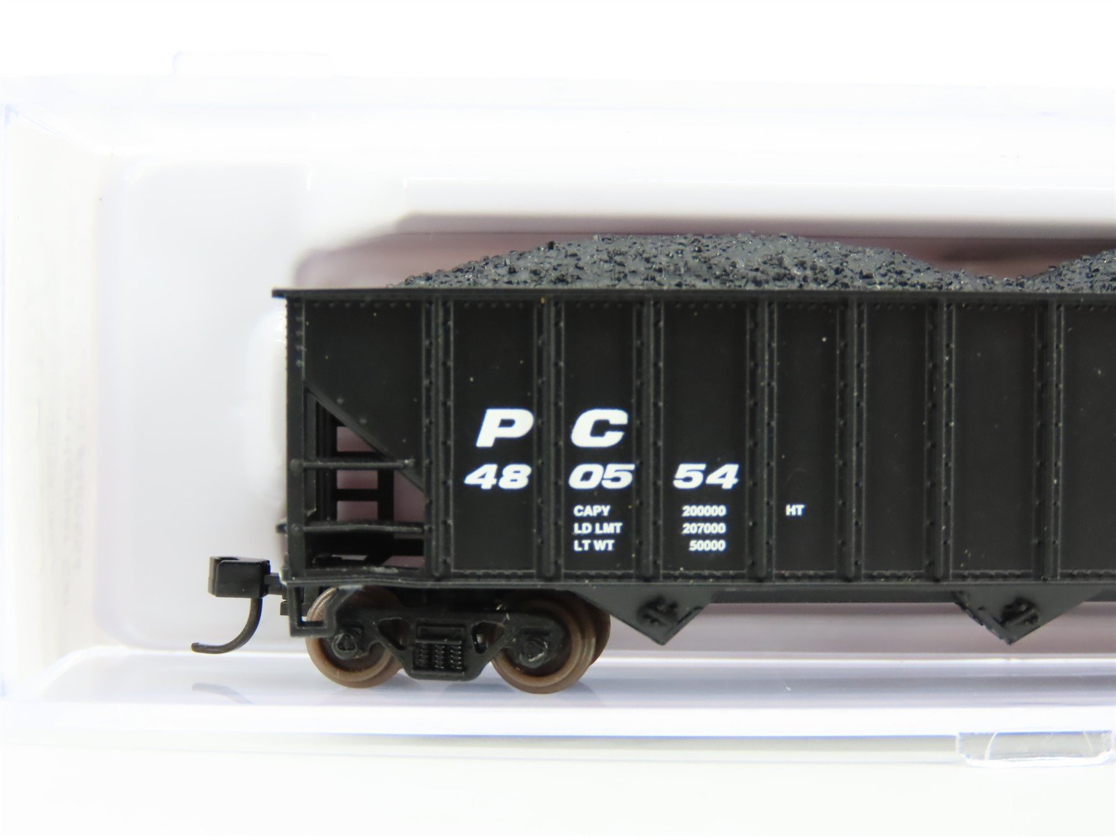 N Scale Atlas 32924 PC Penn Central Railroad 3-Bay Open Hopper #480554 w/ Load
