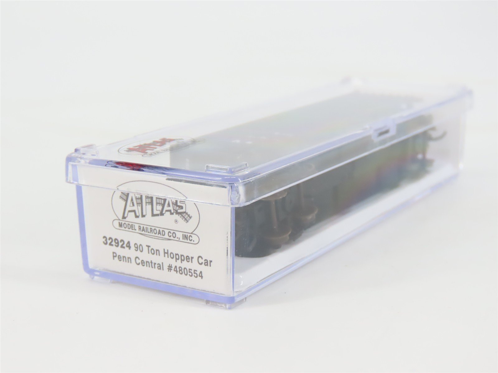 N Scale Atlas 32924 PC Penn Central Railroad 3-Bay Open Hopper #480554 w/ Load