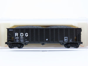 N Scale Atlas 32981 RDG Reading Railroad 3-Bay Open Hopper #483851 w/ Load