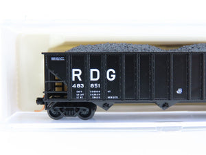 N Scale Atlas 32981 RDG Reading Railroad 3-Bay Open Hopper #483851 w/ Load