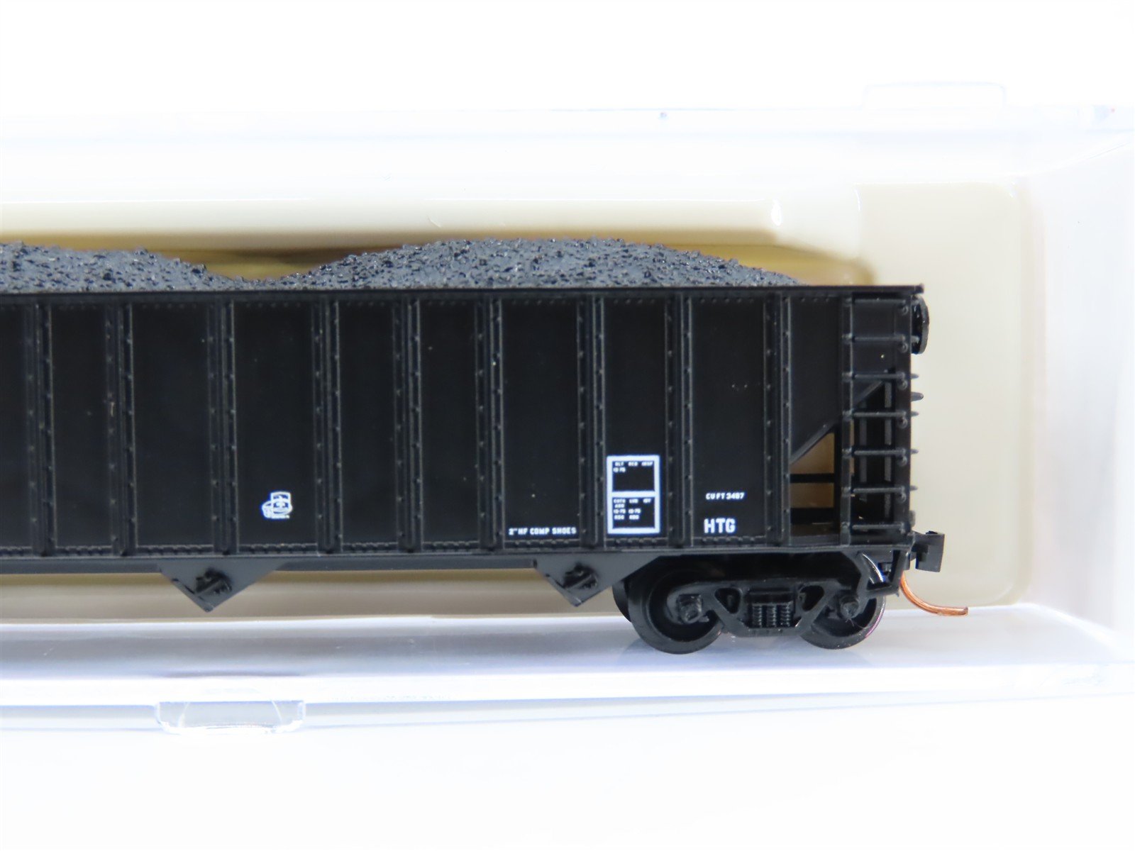 N Scale Atlas 32981 RDG Reading Railroad 3-Bay Open Hopper #483851 w/ Load