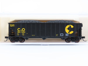 N Scale Atlas 32883 C&O Chessie System 3-Bay Open Hopper #183053 w/ Load