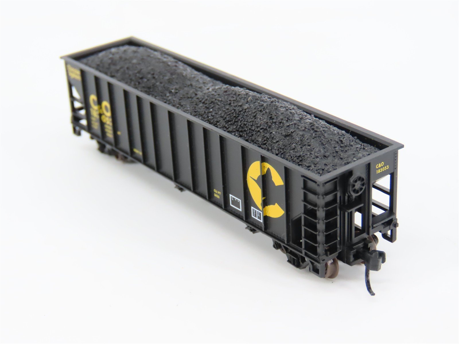 N Scale Atlas 32883 C&O Chessie System 3-Bay Open Hopper #183053 w/ Load