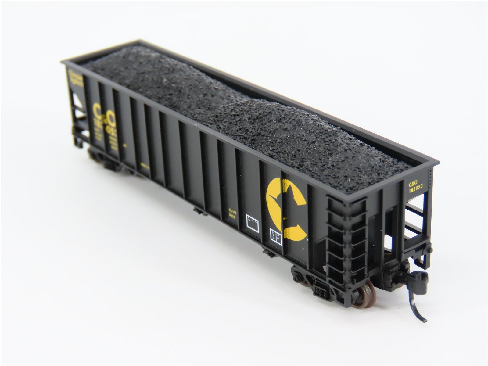 N Scale Atlas 32883 C&O Chessie System 3-Bay Open Hopper #183053 w/ Load