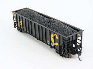 N Scale Atlas 32883 C&O Chessie System 3-Bay Open Hopper #183053 w/ Load