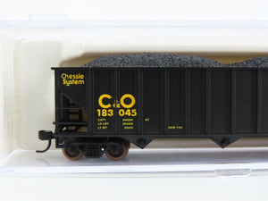 N Scale Atlas 32886 C&O Chessie System 3-Bay Open Hopper #183045 w/ Load