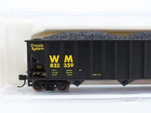 N Scale Atlas 32896 WM Chessie System 3-Bay Open Hopper #832359 w/ Load