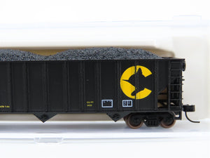 N Scale Atlas 32896 WM Chessie System 3-Bay Open Hopper #832359 w/ Load