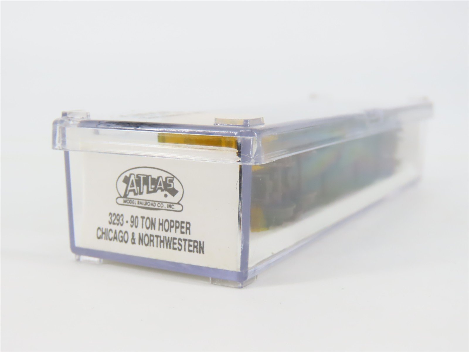 N Scale Atlas 3293 CNW Chicago & North Western 3-Bay Open Hopper #135836 w/ Load