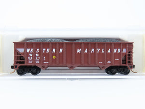 N Scale Atlas 32661 WM Western Maryland 3-Bay Open Hopper #63717 w/ Load