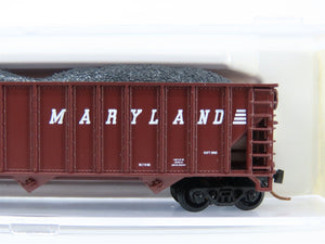 N Scale Atlas 32661 WM Western Maryland 3-Bay Open Hopper #63717 w/ Load