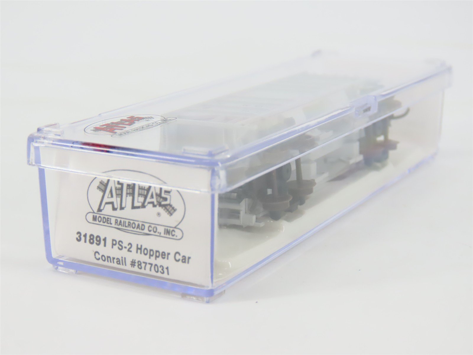 N Scale Atlas 31891 CR Conrail Railroad 2-Bay Covered Hopper #877031