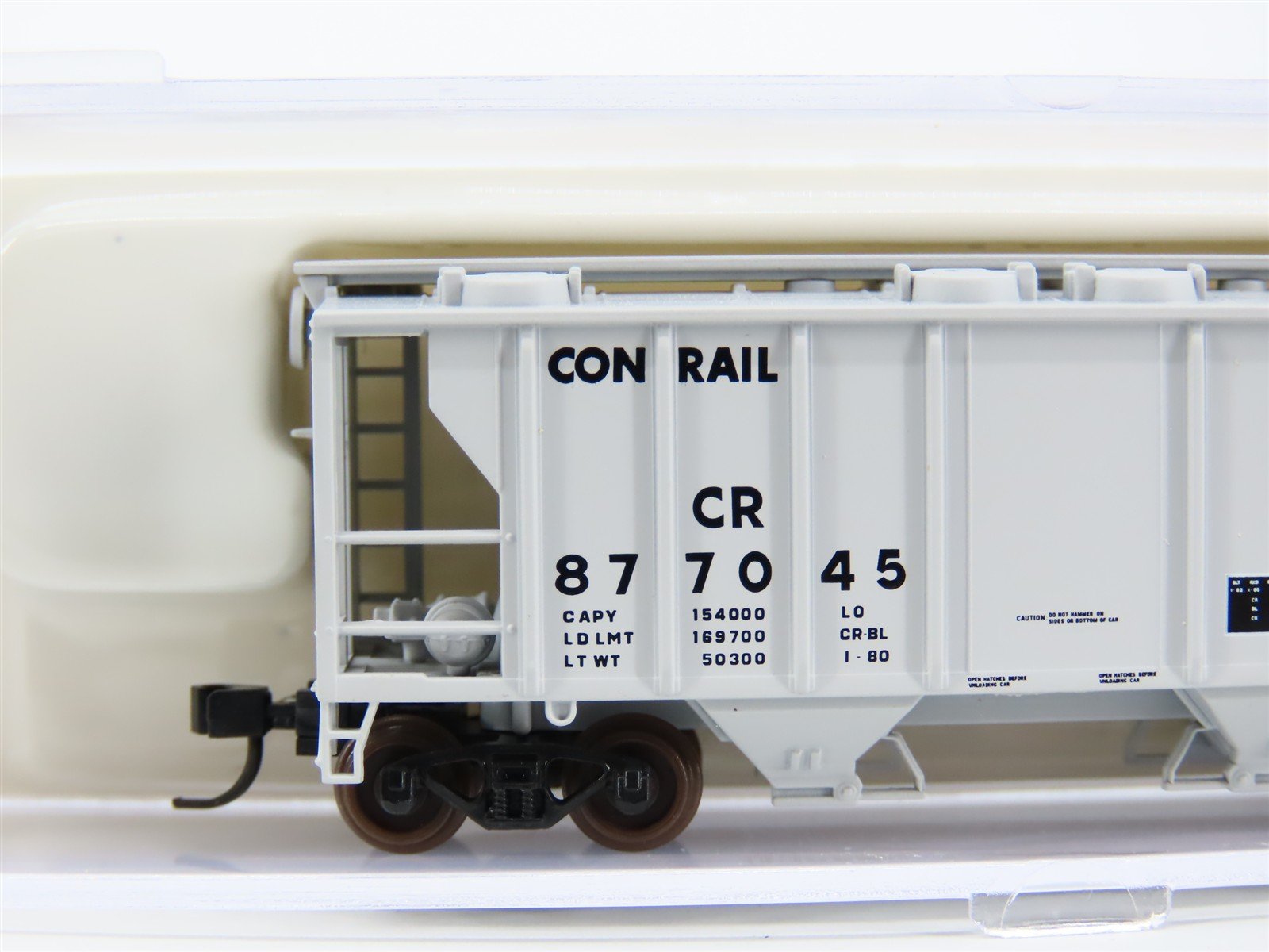 N Scale Atlas 31892 CR Conrail Railroad 2-Bay Covered Hopper #877045