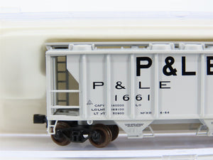 N Scale Atlas 31941 P&LE Pittsburgh & Lake Erie 2-Bay Covered Hopper #1661