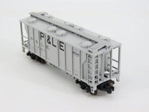 N Scale Atlas 31941 P&LE Pittsburgh & Lake Erie 2-Bay Covered Hopper #1661
