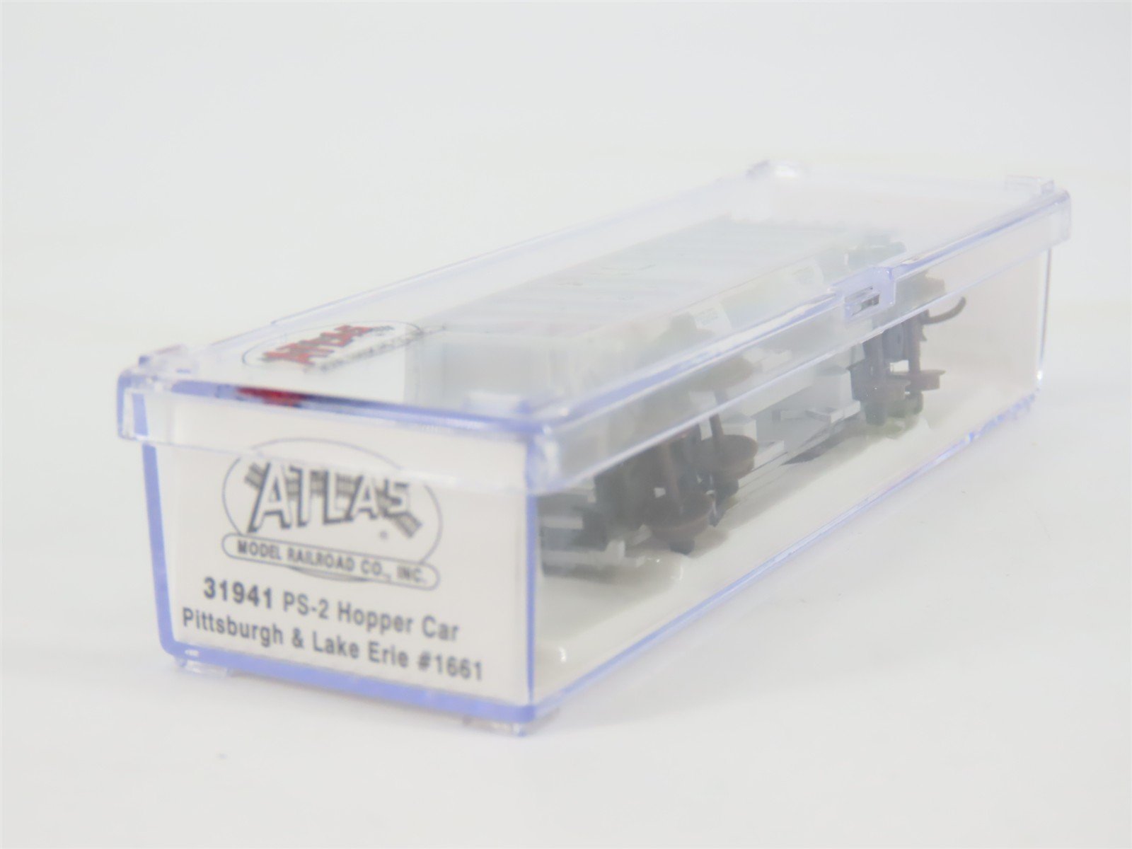 N Scale Atlas 31941 P&LE Pittsburgh & Lake Erie 2-Bay Covered Hopper #1661