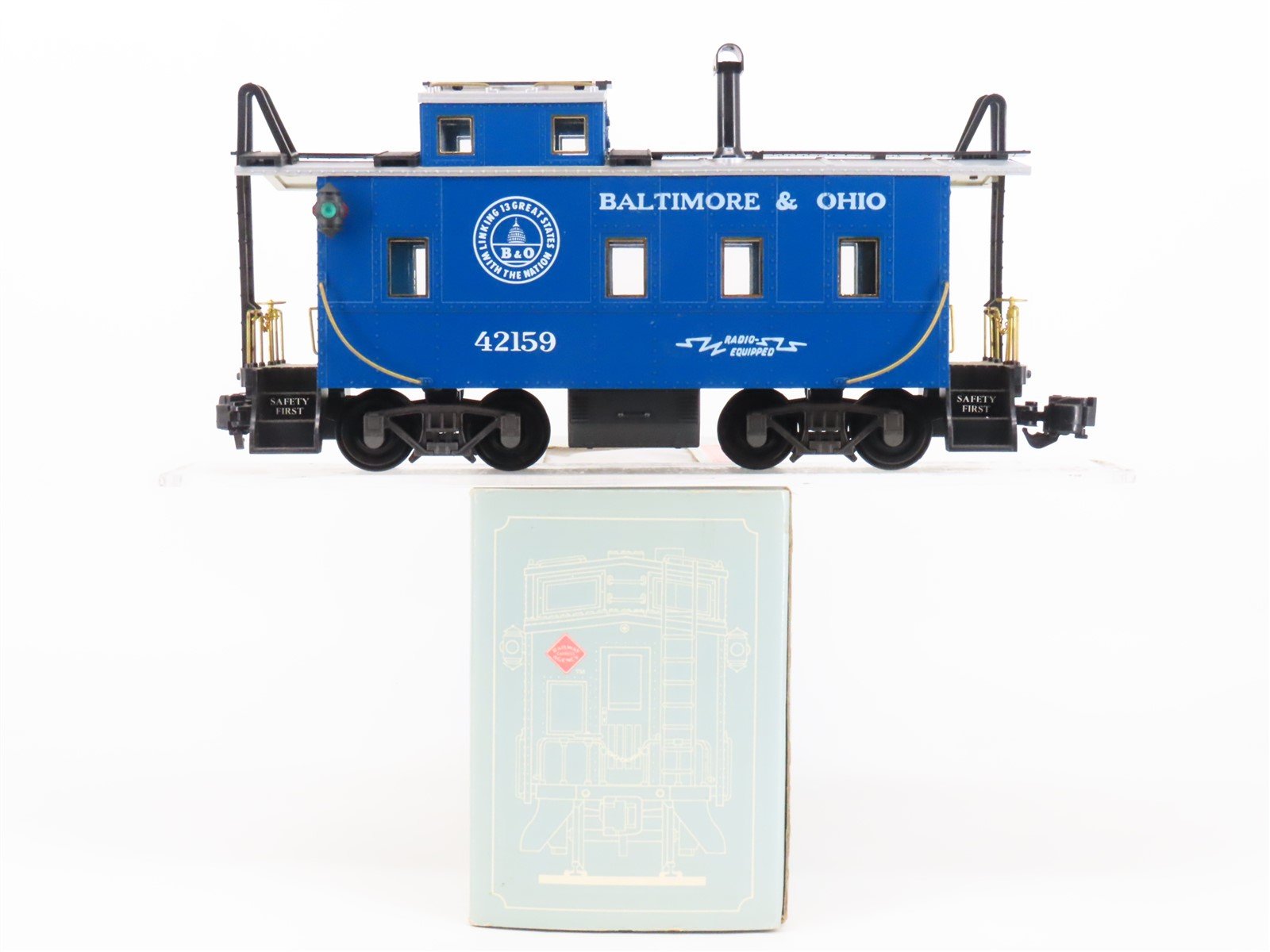 G Scale Railway Express Agency REA-42159 B&O Baltimore & Ohio Caboose #42159
