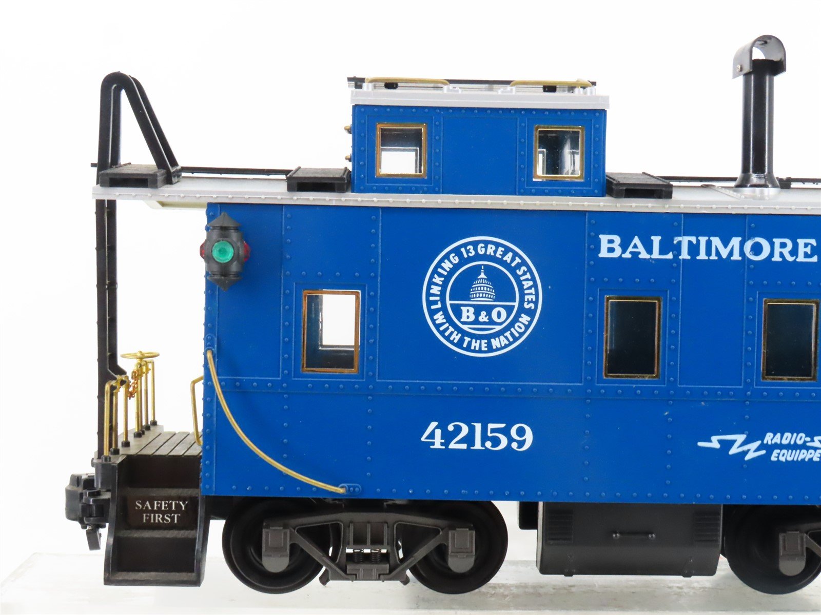 G Scale Railway Express Agency REA-42159 B&O Baltimore & Ohio Caboose #42159