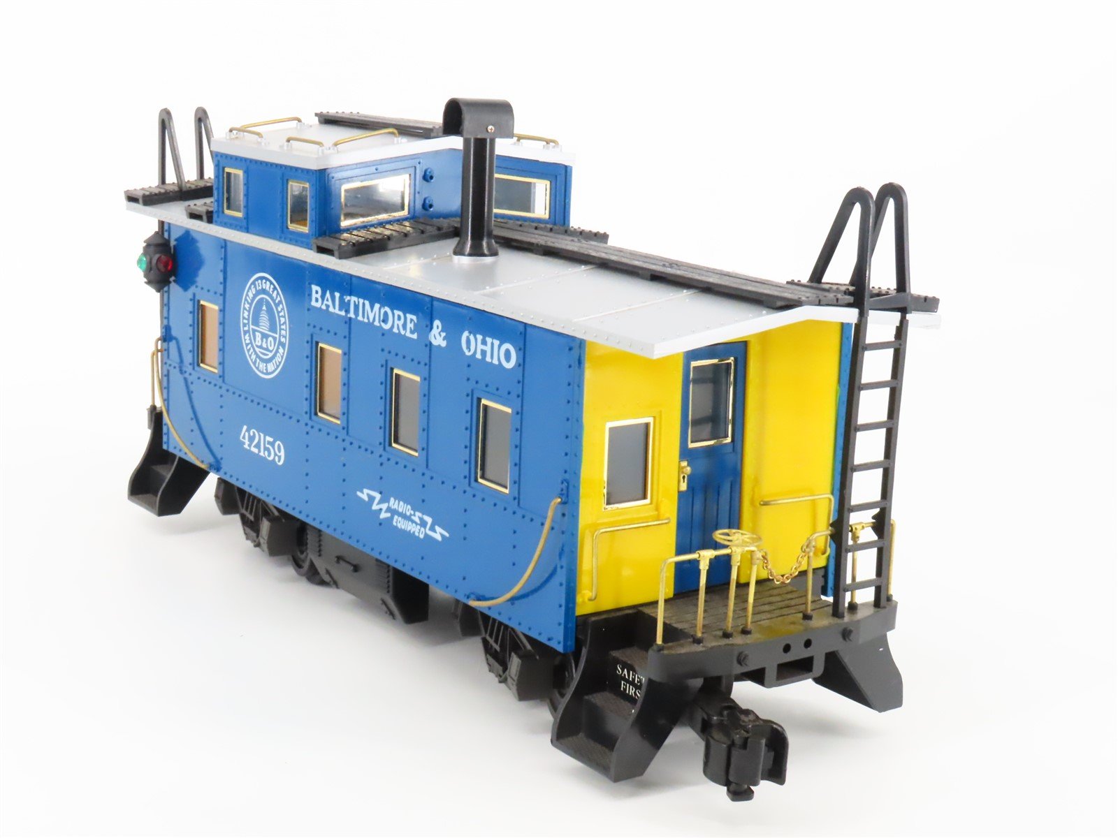 G Scale Railway Express Agency REA-42159 B&O Baltimore & Ohio Caboose #42159