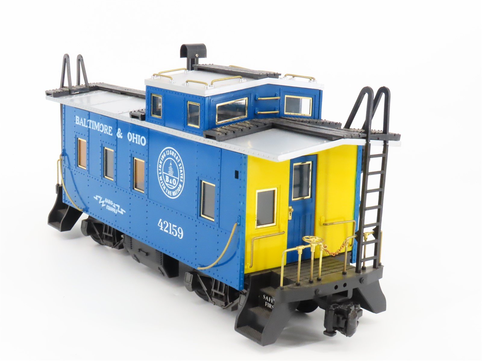 G Scale Railway Express Agency REA-42159 B&O Baltimore & Ohio Caboose #42159