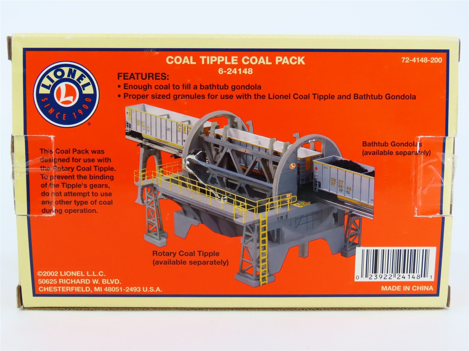 O 1/48 Scale Lionel 6-24148 Coal Tipple Coal Pack