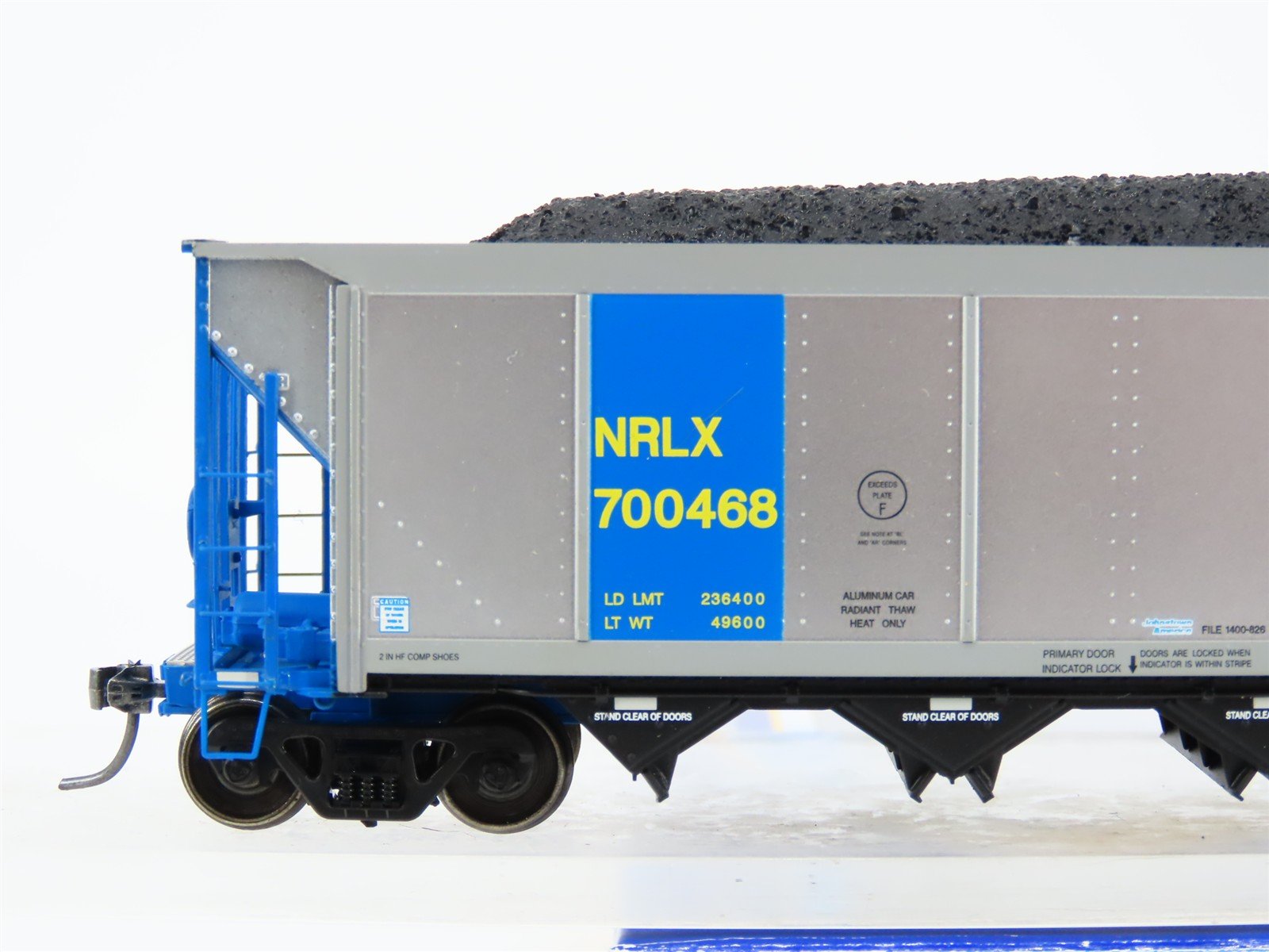 HO ExactRail EE-1307-9 NRLX CIT Group Autoflood Hopper #700488 w/Coal Load