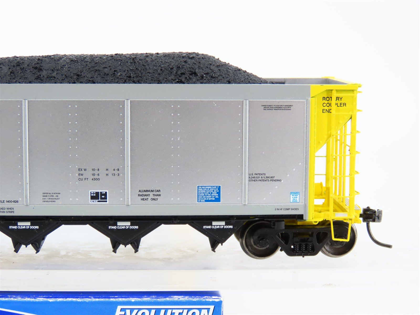 HO ExactRail EE-1307-9 NRLX CIT Group Autoflood Hopper #700488 w/Coal Load