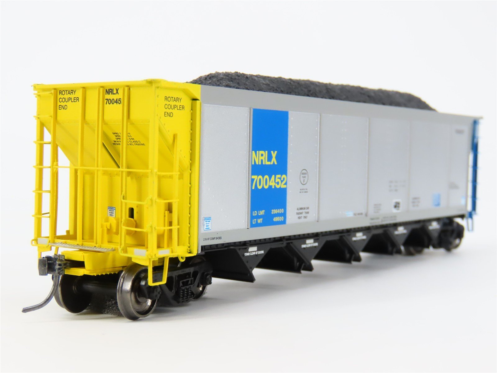 HO ExactRail EE-1307-8 NRLX CIT Group Autoflood Hopper #700452 w/Coal Load