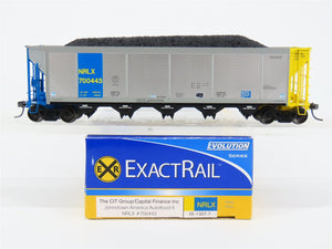 HO ExactRail EE-1307-7 NRLX CIT Group Autoflood Hopper #700443 w/Coal Load