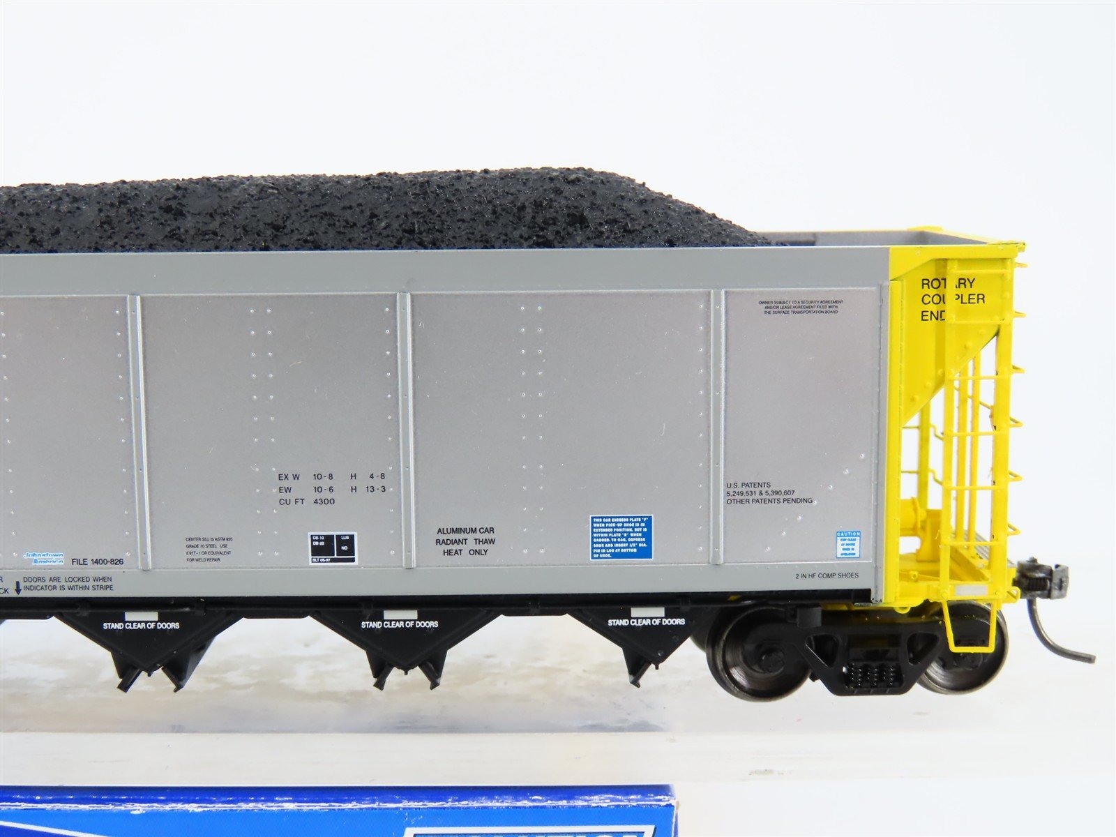 HO ExactRail EE-1307-7 NRLX CIT Group Autoflood Hopper #700443 w/Coal Load