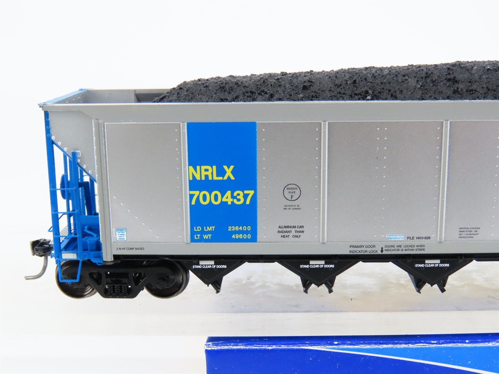HO ExactRail EE-1307-6 NRLX CIT Group Autoflood Hopper #700437 w/Coal Load