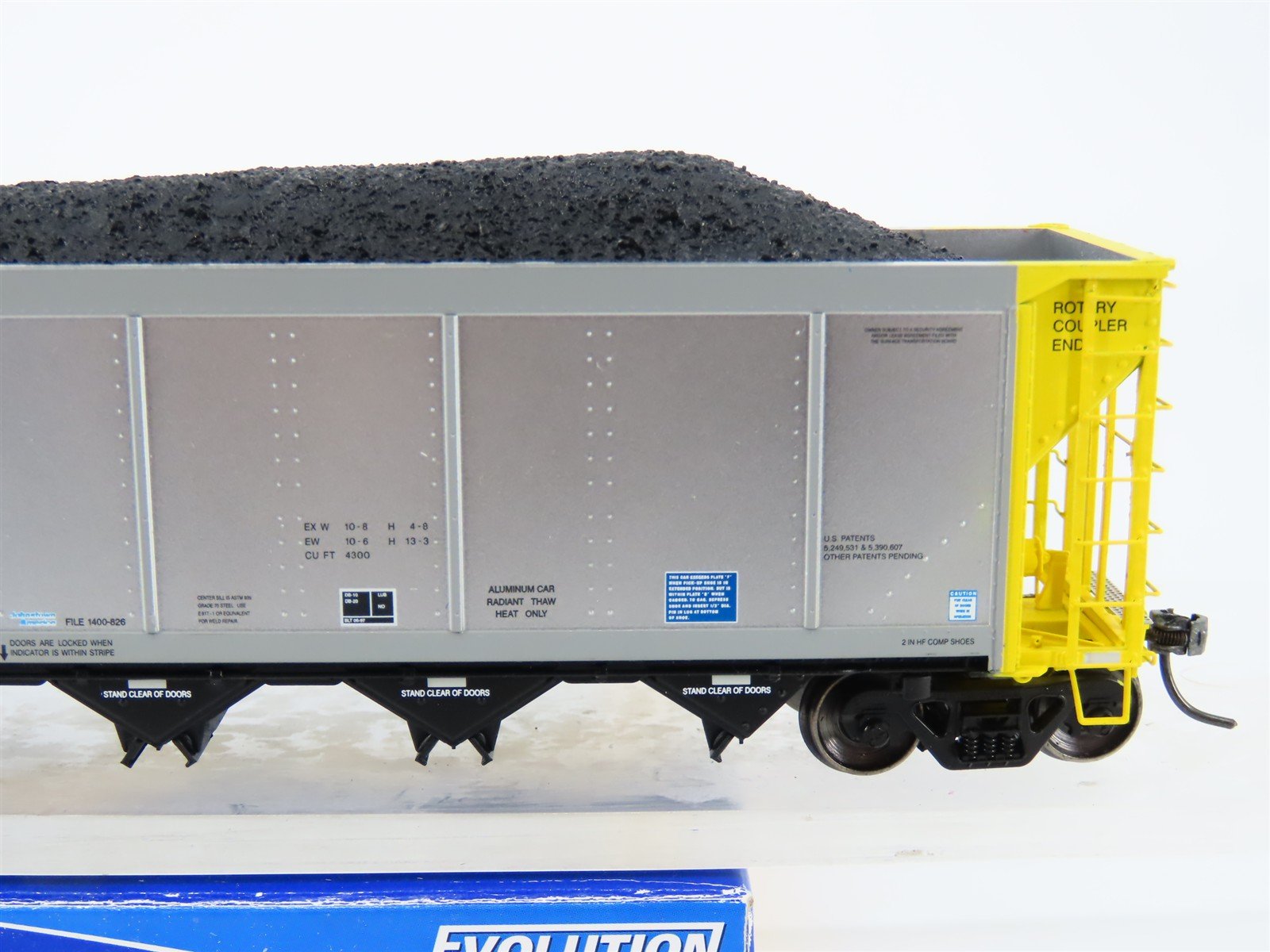 HO ExactRail EE-1307-6 NRLX CIT Group Autoflood Hopper #700437 w/Coal Load