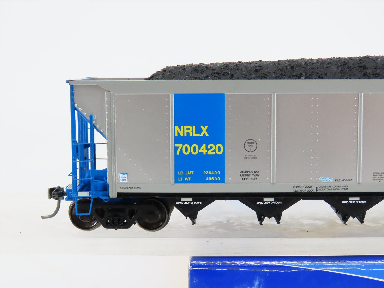 HO ExactRail EE-1307-5 NRLX CIT Group Autoflood Hopper #700420 w/Coal Load