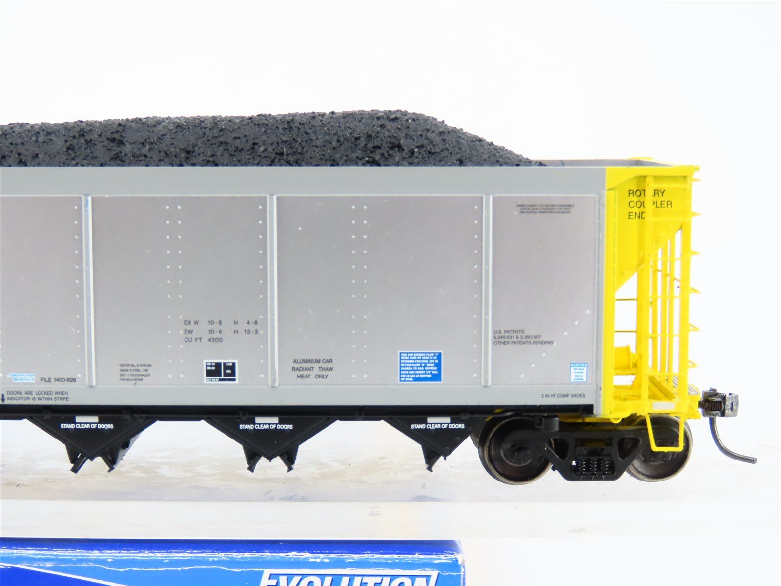 HO ExactRail EE-1307-5 NRLX CIT Group Autoflood Hopper #700420 w/Coal Load