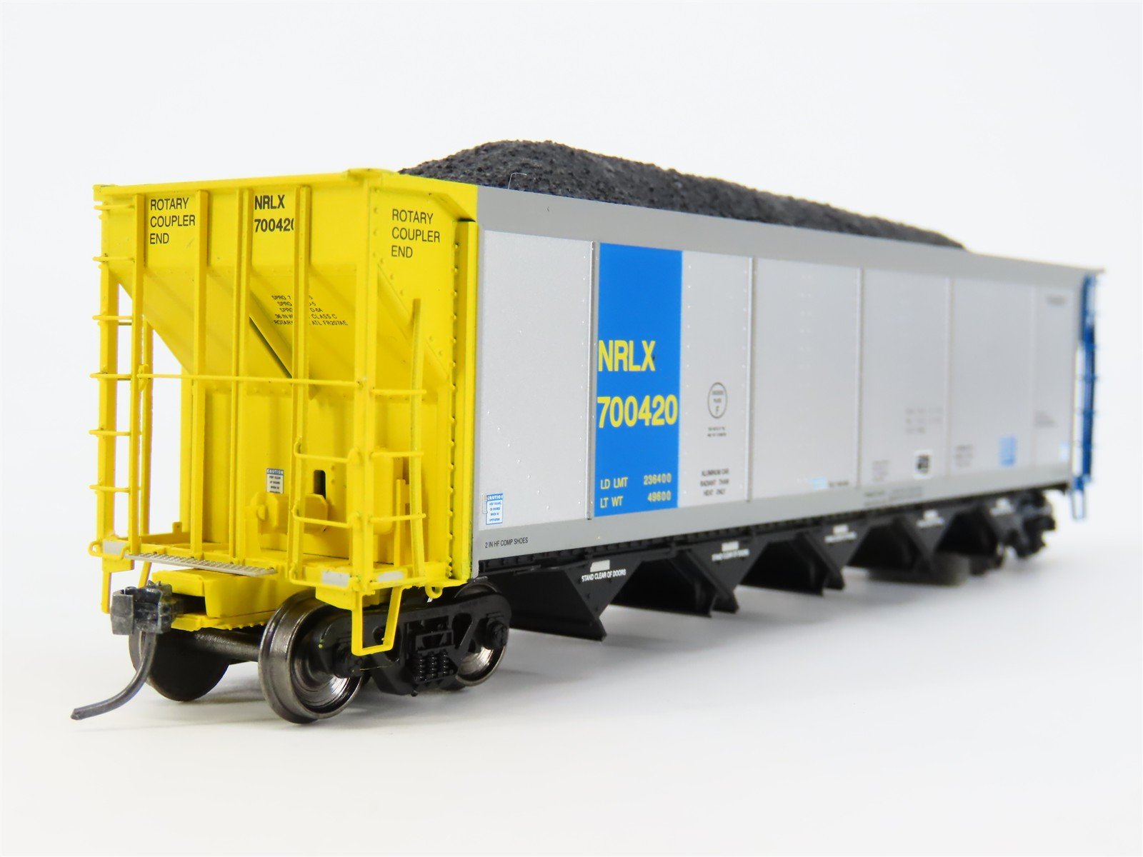 HO ExactRail EE-1307-5 NRLX CIT Group Autoflood Hopper #700420 w/Coal Load