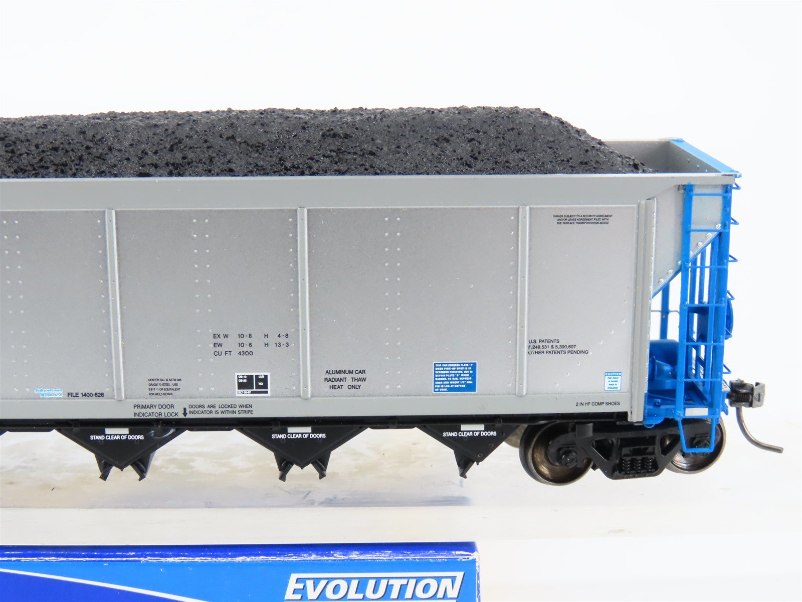 HO ExactRail EE-1307-2 NRLX CIT Group Autoflood Hopper #700394 w/Coal Load